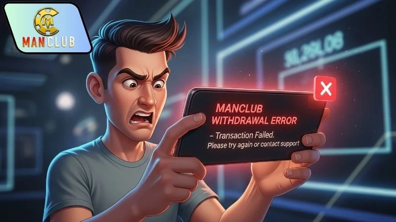 Cách xử lý khi rút tiền Manclub lỗi